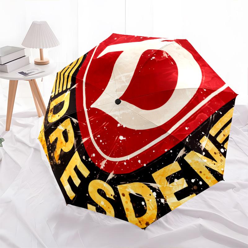Dynamo Dresden pattern, automatic folding umbrella, portable and foldable design, 8 ribs, a Christmas or birthday gift.
Dynamo Dresden pattern, automatic folding umbrella, portable and foldable design, 8 ribs, a Christmas or birthday gift.