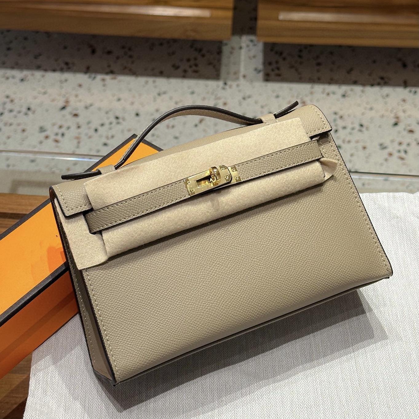 Поколение Сумка Hermès Birkin Мини-сумка Вечерняя сумка Высококачественная Натуральная кожа Сумка-тоут на одном ремешке Маленькая сумка Женщины 22x13x7cm