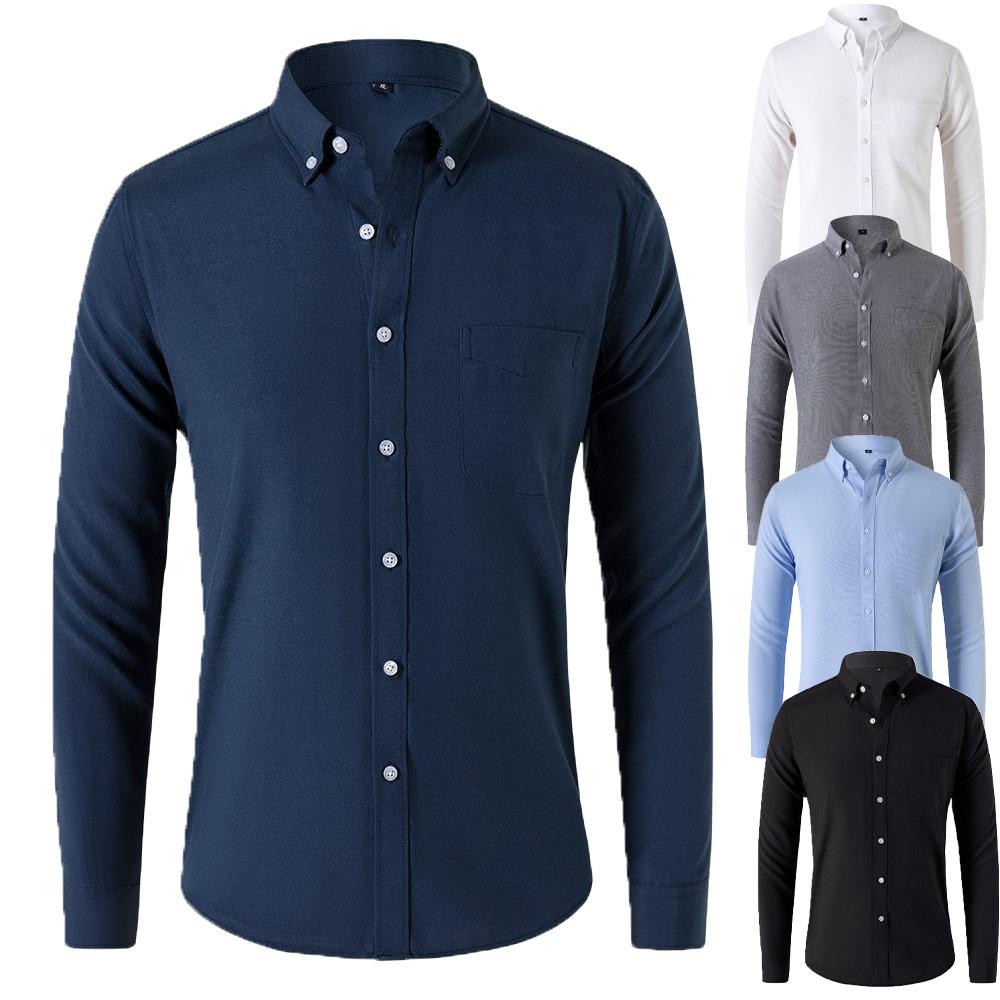 Shirts for Men Spring Autumn Formal Japanese Style Men s Long-sleeved Shirt Casual Men Shirts Solid Color XXL синій
Shirts for Men Spring Autumn Formal Japanese Style Men s Long-sleeved Shirt Casual Men Shirts Solid Color XXL синій