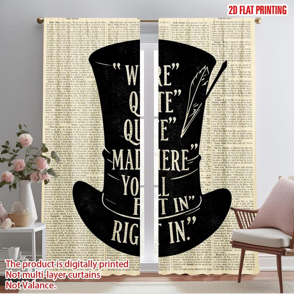 2pcs 2D flat printing Curtains We re All Quite Mad Polyester Without Electricity Party Decorations Perfect for All Season 52.50×116.00 CM 2pcs
2pcs 2D flat printing Curtains We re All Quite Mad Polyester Without Electricity Party Decorations Perfect for All Season 52.50×116.00 CM 2pcs