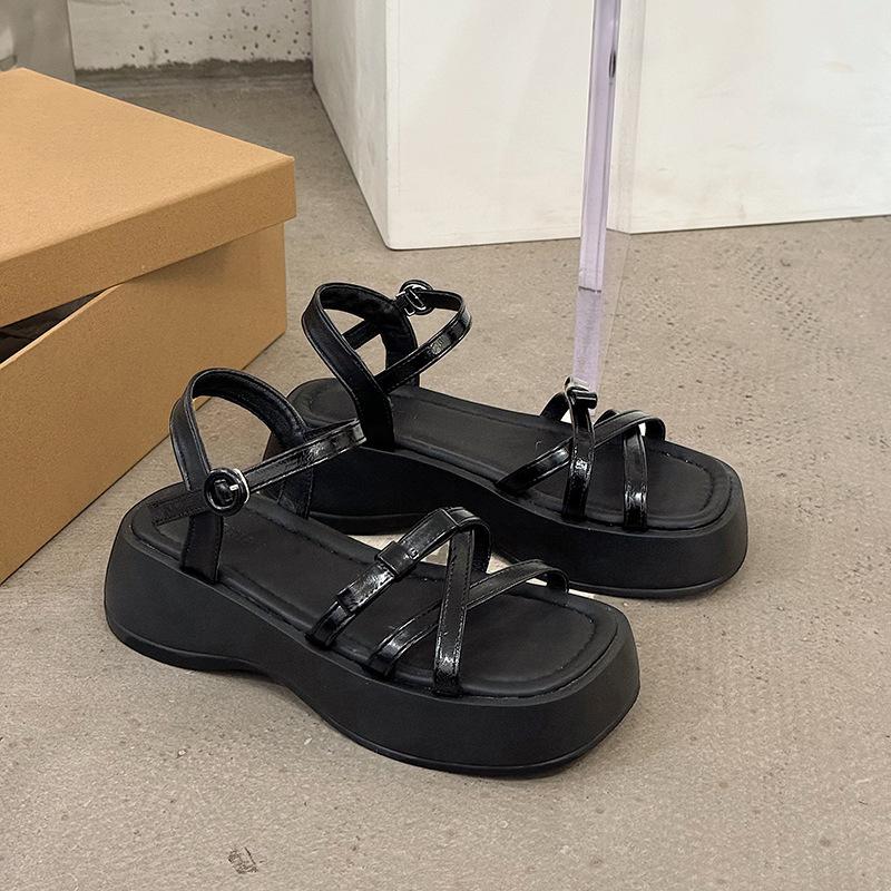 Красивые босоножки на толстой подошве и высоком каблуке для летней женской одежды, изысканные новые женские босоножки 2024 года с закругленным каблуком и закругленным носком 40 чёрный
Красивые босоножки на толстой подошве и высоком каблуке для летней женской одежды, изысканные новые женские босоножки 2024 года с закругленным каблуком и закругленным носком 40 чёрный