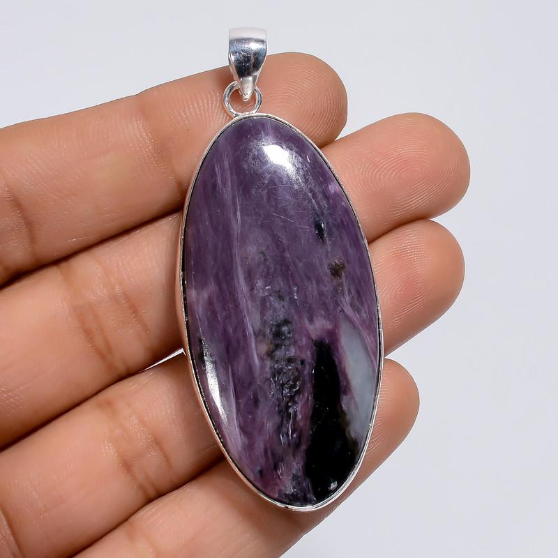 Mind Blowing Top Grade Qualite 100% Natural Charoite Oval Shape Ethnic Style Handmade Jewelry 925 Steling Silver Plated Pendant 2.2 WSJ4992 2.2
Mind Blowing Top Grade Qualite 100% Natural Charoite Oval Shape Ethnic Style Handmade Jewelry 925 Steling Silver Plated Pendant 2.2 WSJ4992 2.2