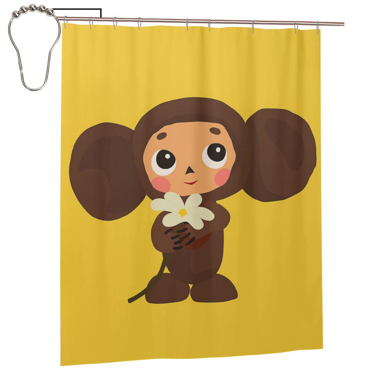 Cheburashka Shower Curtain Bathroom Polyester Waterproof Bath Curtains With Hooks W60H190(CM)-1 Pcs
Cheburashka Shower Curtain Bathroom Polyester Waterproof Bath Curtains With Hooks W60H190(CM)-1 Pcs
