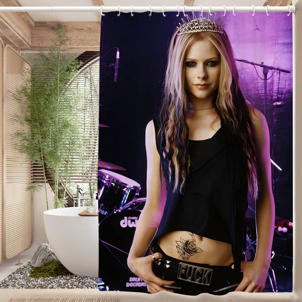 Singer A-Avril R-Ramona Lavigne 1Pc Pattern Shower Curtain Plus Hooks Waterproof Machine Washable Polyester Fabric Abstract W60H190(CM)-1 Pcs
Singer A-Avril R-Ramona Lavigne 1Pc Pattern Shower Curtain Plus Hooks Waterproof Machine Washable Polyester Fabric Abstract W60H190(CM)-1 Pcs