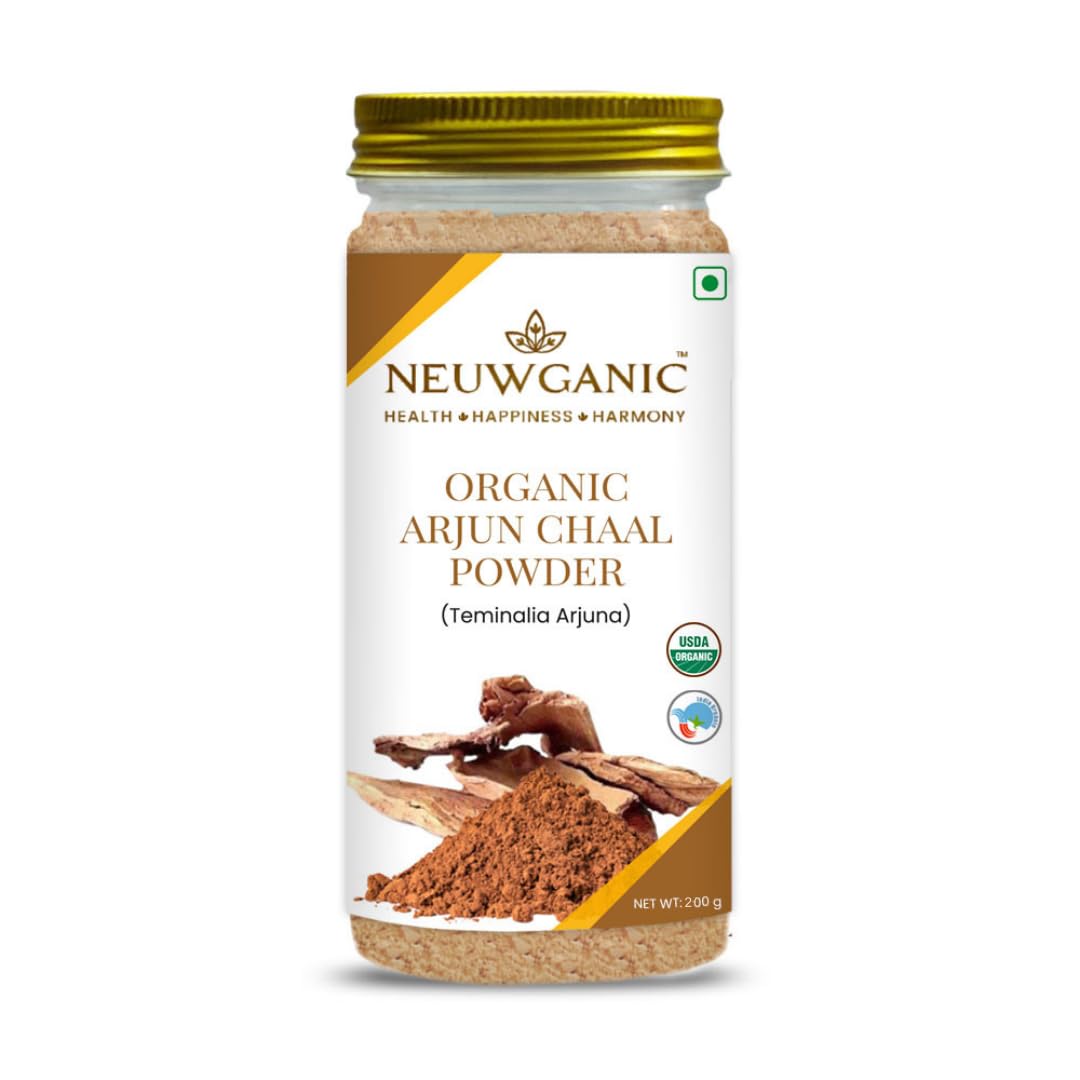 Neuwganic Organic Arjun Chaal Powder, Promotes Good Cholesterol, Arjun Powder | 200gm 0.4lbs
Neuwganic Organic Arjun Chaal Powder, Promotes Good Cholesterol, Arjun Powder | 200gm 0.4lbs