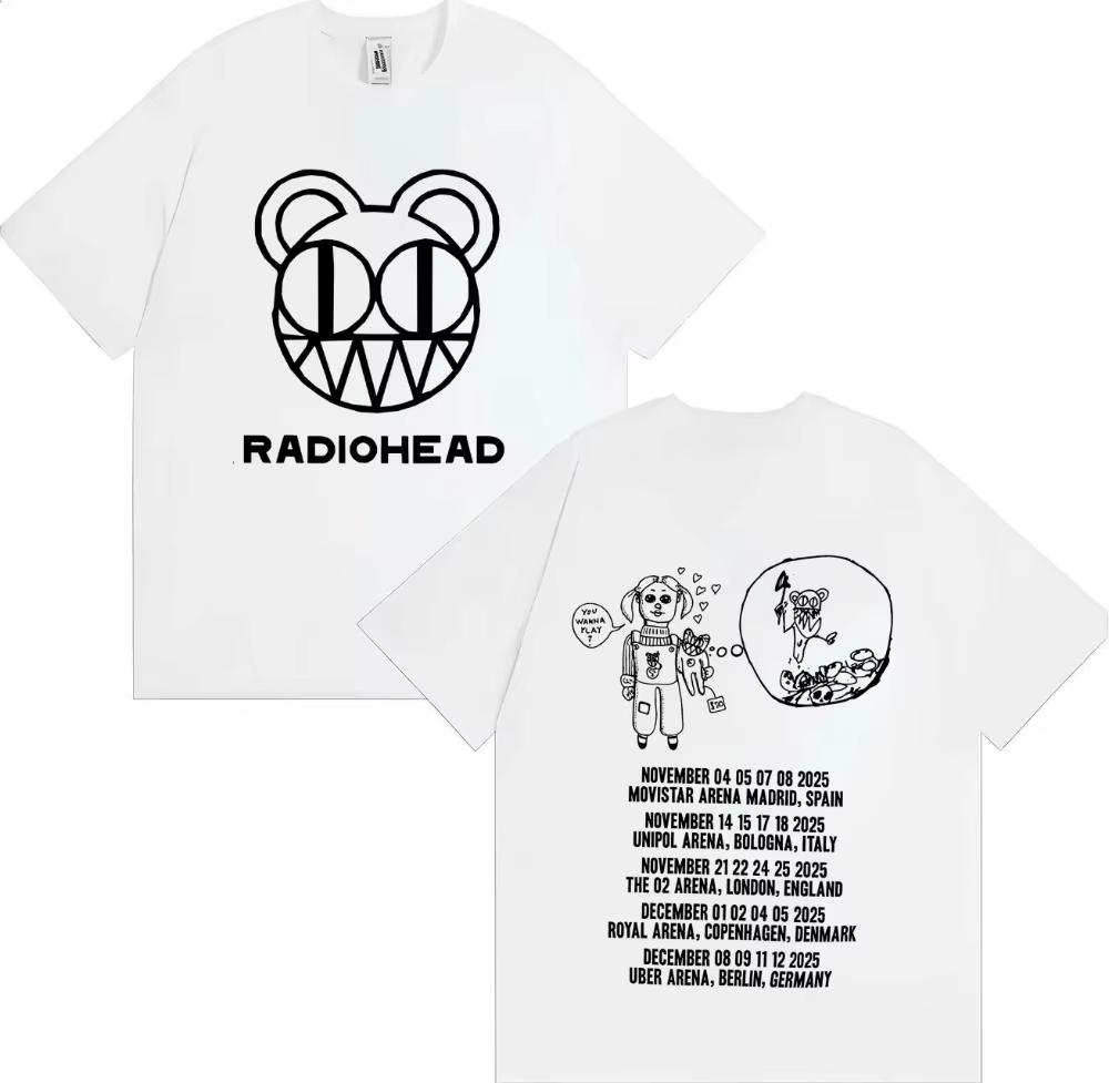 Radiohead Tour 2026 Merch Fashion T Shirts Mens Womens Aesthetic Short Sleeves Harajuku pure Cotton Casual Hip Hop Streetwear 4XL
Radiohead Tour 2026 Merch Fashion T Shirts Mens Womens Aesthetic Short Sleeves Harajuku pure Cotton Casual Hip Hop Streetwear 4XL