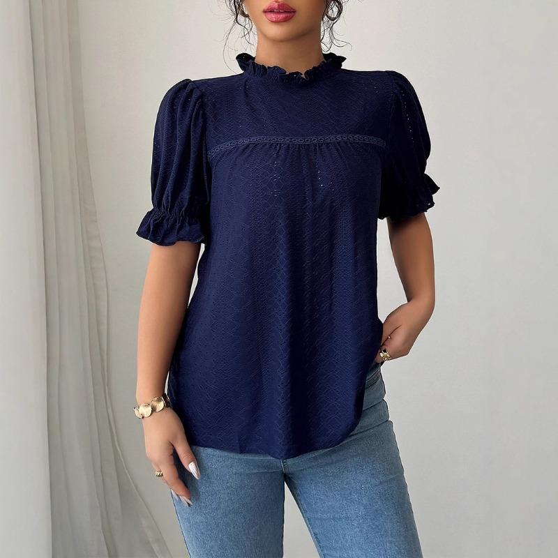 Простая и модная ажурная рубашка с кружевным воротником, женская одежда на весну и лето S темно-синий
Простая и модная ажурная рубашка с кружевным воротником, женская одежда на весну и лето S темно-синий