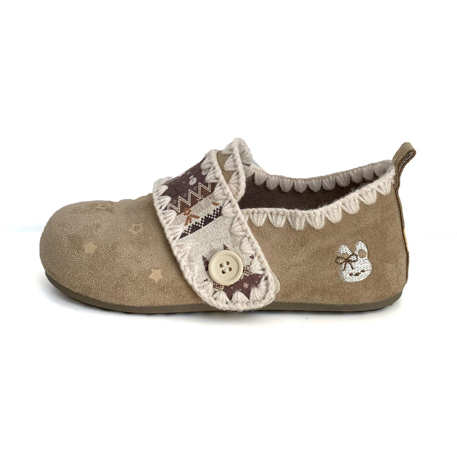 Woman Flat Shoes Lovely Rabbit Embroidery Print Comfortable Round Toe Slip on Loafers Spring New Outdoor Casual Versatile Flats 35 хакі
Woman Flat Shoes Lovely Rabbit Embroidery Print Comfortable Round Toe Slip on Loafers Spring New Outdoor Casual Versatile Flats 35 хакі