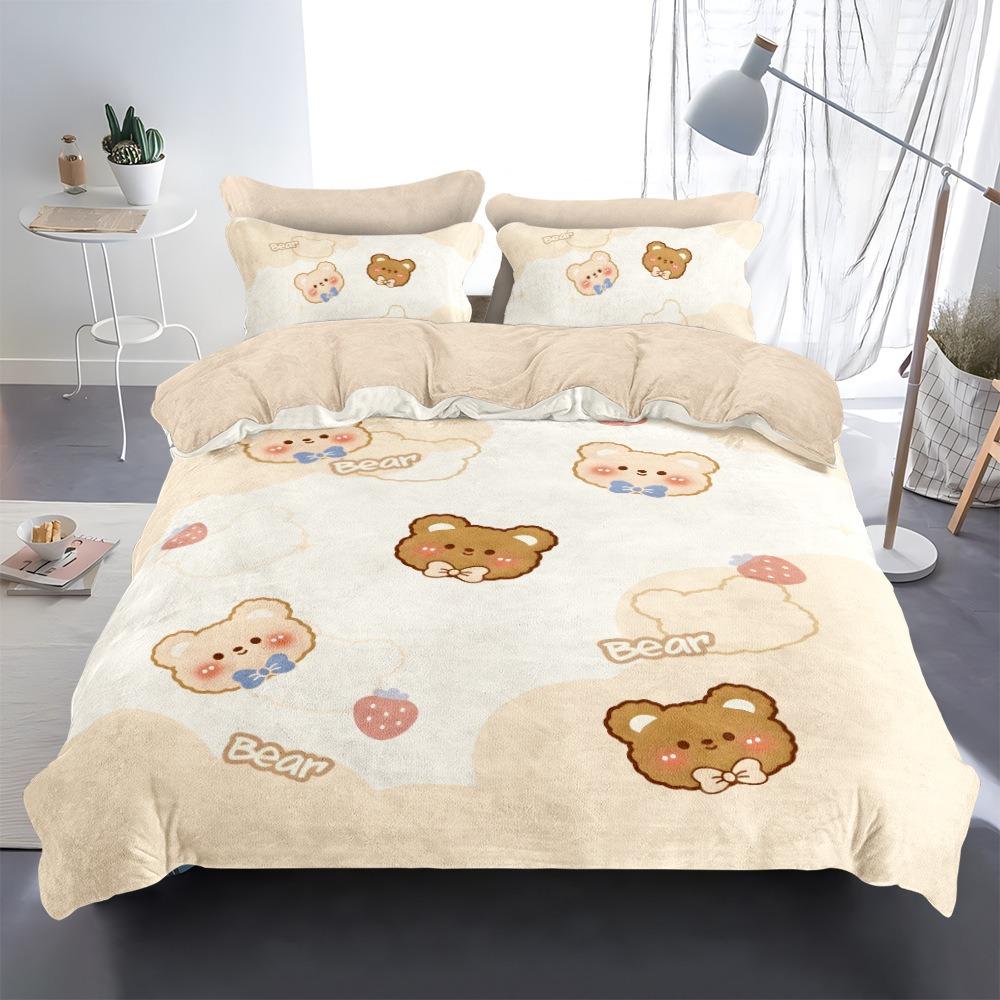 Милый постельный комплект Maillard Bear Пододеяльник Наволочка 200x200см, Односпальный Двуспальный Постельный комплект Подарки для взрослых и детей 135x200cm
Милый постельный комплект Maillard Bear Пододеяльник Наволочка 200x200см, Односпальный Двуспальный Постельный комплект Подарки для взрослых и детей 135x200cm