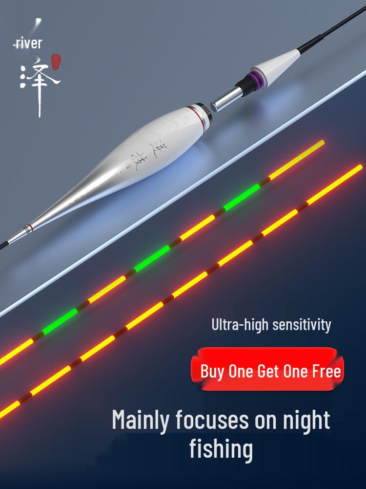 Chuanze 2025 Luminous Fishing Float: Color-Changing Electronic Bite Indicator for Day & Night. Ideal for Silver Carp & Bighead Fishing. 1 Piece Non-color-changing + 1 Battery
Chuanze 2025 Luminous Fishing Float: Color-Changing Electronic Bite Indicator for Day & Night. Ideal for Silver Carp & Bighead Fishing. 1 Piece Non-color-changing + 1 Battery