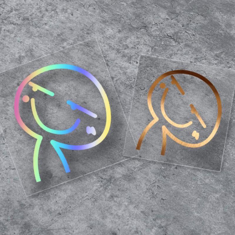 Hand-Painted Cute Crooked Head Character Fuel Cap/Window Funny EV Waterproof Reflective Sticker Laser - 13x12cm
Hand-Painted Cute Crooked Head Character Fuel Cap/Window Funny EV Waterproof Reflective Sticker Laser - 13x12cm