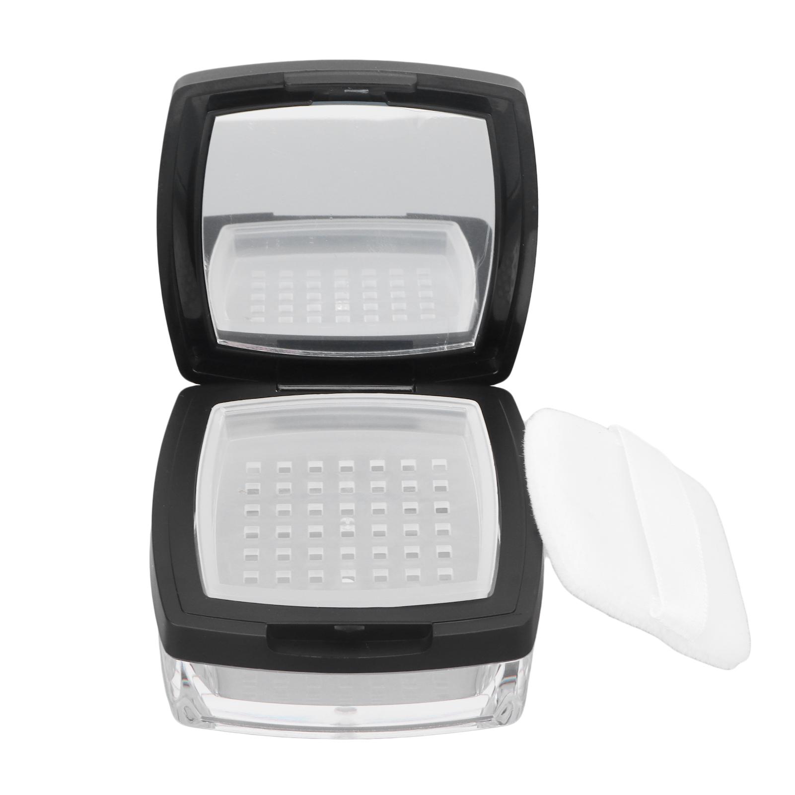 Empty Refillable Powder Case Powder Puff Mirror Spoon Separately Storage Box for Makeup Loose Powder Black
Empty Refillable Powder Case Powder Puff Mirror Spoon Separately Storage Box for Makeup Loose Powder Black