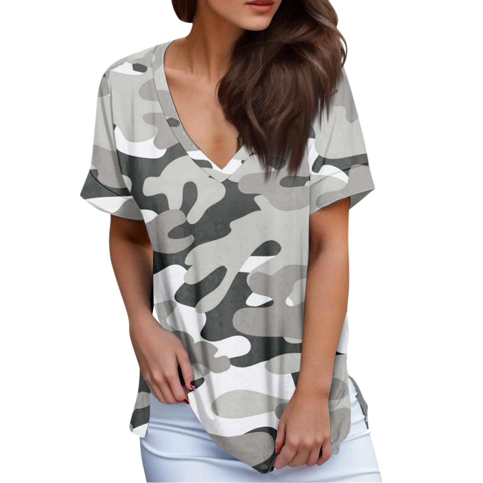 Women s Fashion Casual Printed V-Neck Short Sleeve Top Blouse L сірий колір
Women s Fashion Casual Printed V-Neck Short Sleeve Top Blouse L сірий колір