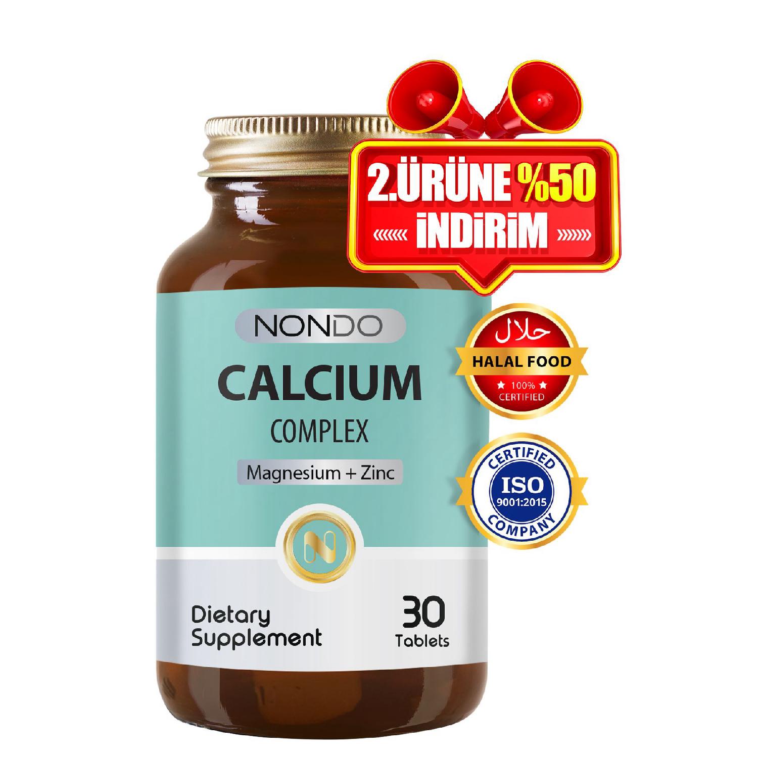 Calcium Complex 30 Tablets (Magnesium, Calcium, Zinc, Vitamin D)
Calcium Complex 30 Tablets (Magnesium, Calcium, Zinc, Vitamin D)