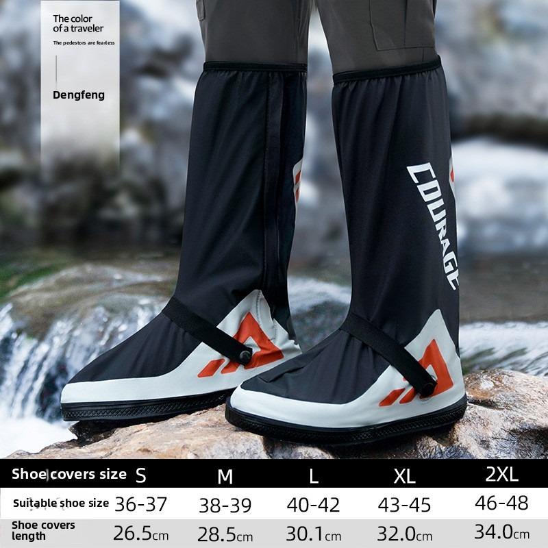 Thickened Waterproof Rain Shoe Cover Wear-resistant Motorcycle Tall Rain Shoes Non-slip Foot Cover Female Outdoor Riding Male L
Thickened Waterproof Rain Shoe Cover Wear-resistant Motorcycle Tall Rain Shoes Non-slip Foot Cover Female Outdoor Riding Male L