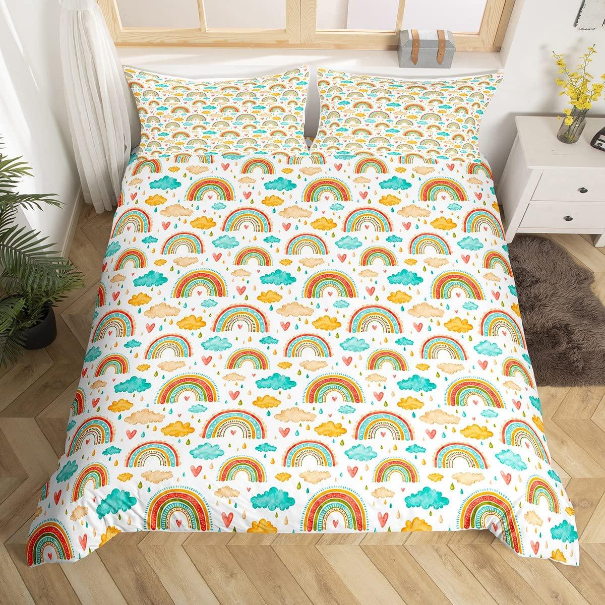 Comforter Rainbow King Queen Colorful Rainbows Bedding Set Watercolor Floral Butterfly Comforter Polyester Comforter (quilt)-EU Single(135*200cm)3pcs
Comforter Rainbow King Queen Colorful Rainbows Bedding Set Watercolor Floral Butterfly Comforter Polyester Comforter (quilt)-EU Single(135*200cm)3pcs