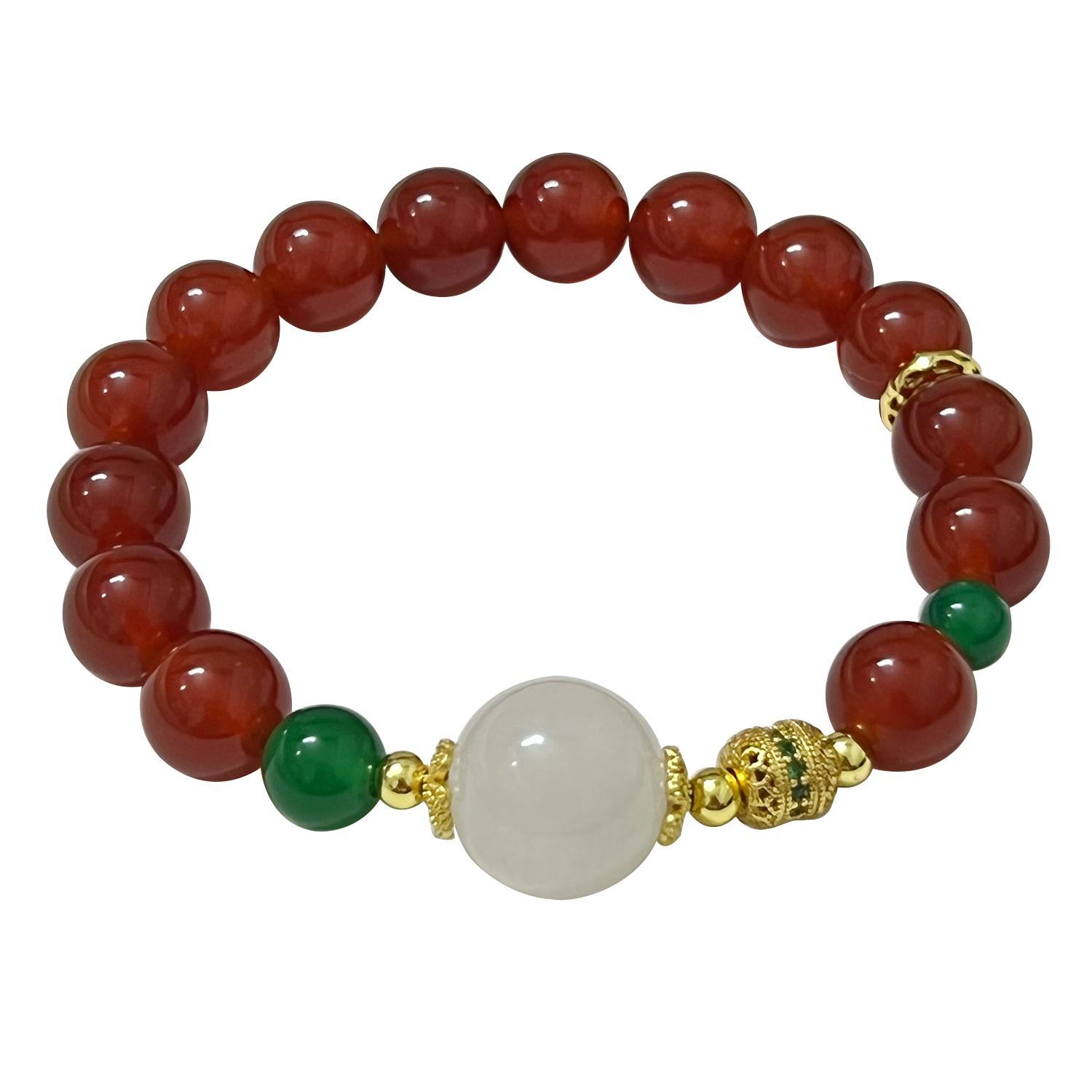 10mm Natural Stone Beaded Bracelets for Women Agate Round Beads Strand Bangle Semi-Precious Gemstone Jewelry Gifts Length 16cm красный
10mm Natural Stone Beaded Bracelets for Women Agate Round Beads Strand Bangle Semi-Precious Gemstone Jewelry Gifts Length 16cm красный