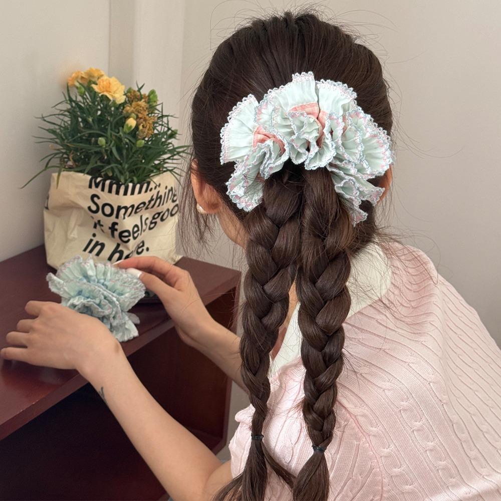 Elastic Plaid Scrunchies Sweet Exaggerated Hair Ring Trendy Large Lace Hair Tie Party жовтий
Elastic Plaid Scrunchies Sweet Exaggerated Hair Ring Trendy Large Lace Hair Tie Party жовтий
