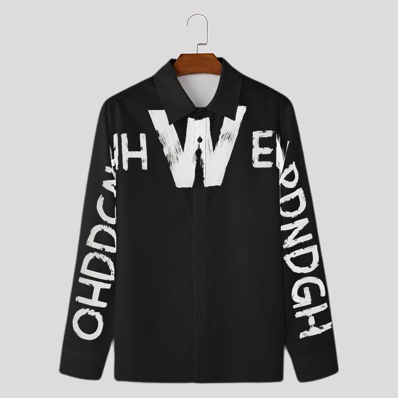 INCERUN Мужские рубашки с длинным рукавом и принтом букв Повседневные офисные рубашки Топы S чёрный
INCERUN Мужские рубашки с длинным рукавом и принтом букв Повседневные офисные рубашки Топы S чёрный