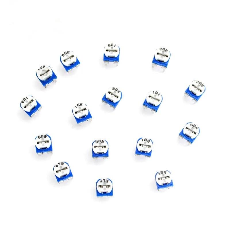 65Pcs Trimmer Potentiometer Rm063 Adjustable Resistance 100R~1M Potentiometers 1K 5K 10K 20K 50K 100K 500K 1M Variable Resistors 65pcs
65Pcs Trimmer Potentiometer Rm063 Adjustable Resistance 100R~1M Potentiometers 1K 5K 10K 20K 50K 100K 500K 1M Variable Resistors 65pcs