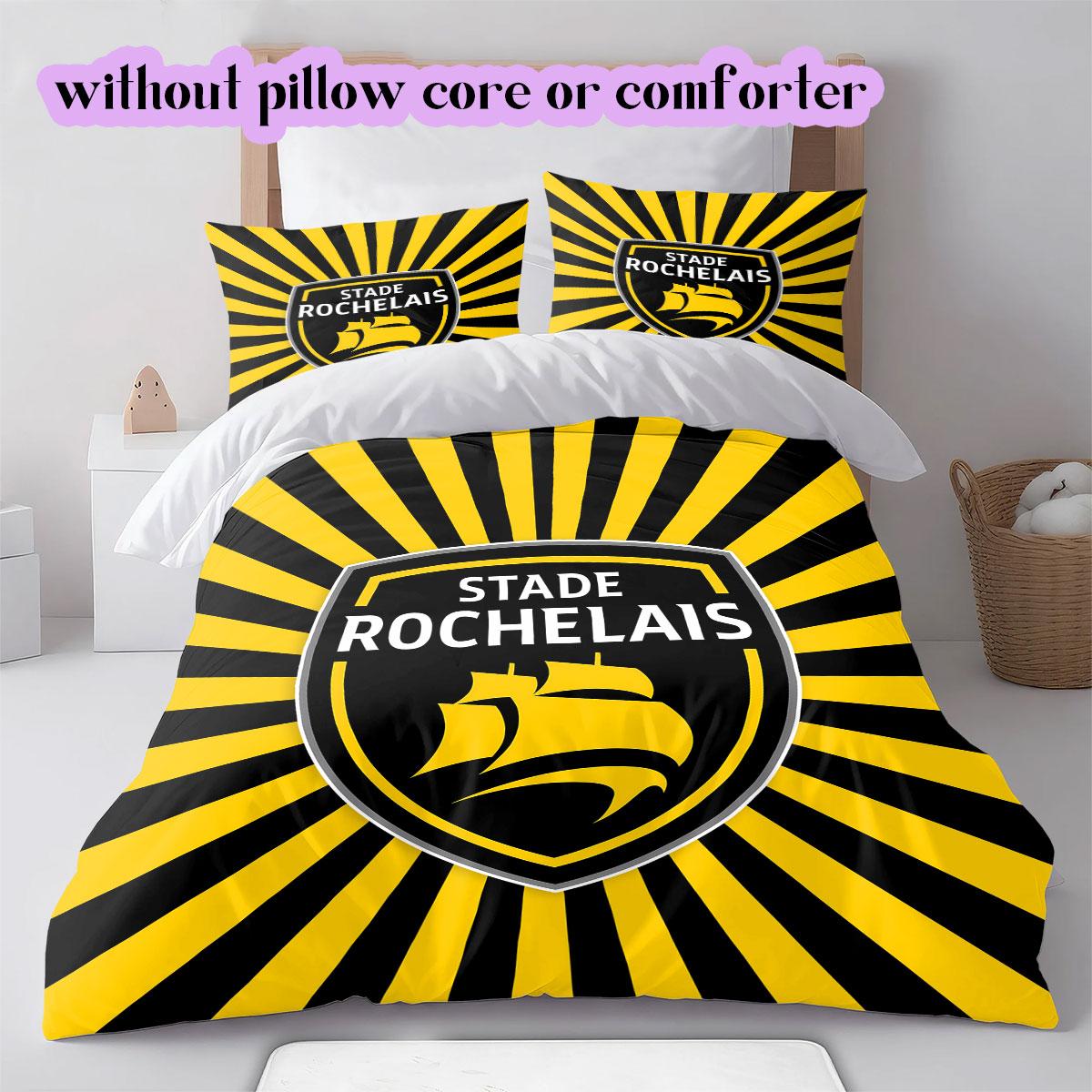 Stade Rochelais rugby club Pattern Bedding,Quilt Set Quilt Cover Pillowcase Home Birthday Gift (1*duvet cover+2*pillowcase,without core) 135x200cm
Stade Rochelais rugby club Pattern Bedding,Quilt Set Quilt Cover Pillowcase Home Birthday Gift (1*duvet cover+2*pillowcase,without core) 135x200cm