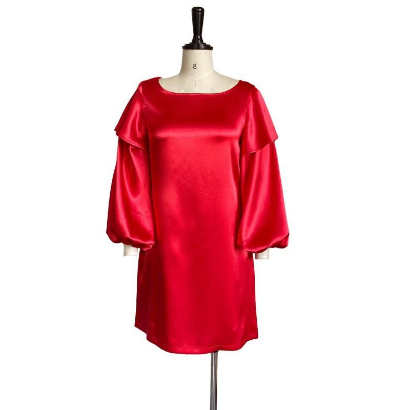Spring Summer New Style Pure Color Bubble Sleeves Loose Casual Large Size European American Dress XXXL червоний
Spring Summer New Style Pure Color Bubble Sleeves Loose Casual Large Size European American Dress XXXL червоний