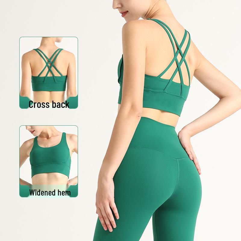 European & American Style Cross-Back Sports Bra: Shock-Absorbing Nude Yoga Vest for Women Small (S)
European & American Style Cross-Back Sports Bra: Shock-Absorbing Nude Yoga Vest for Women Small (S)