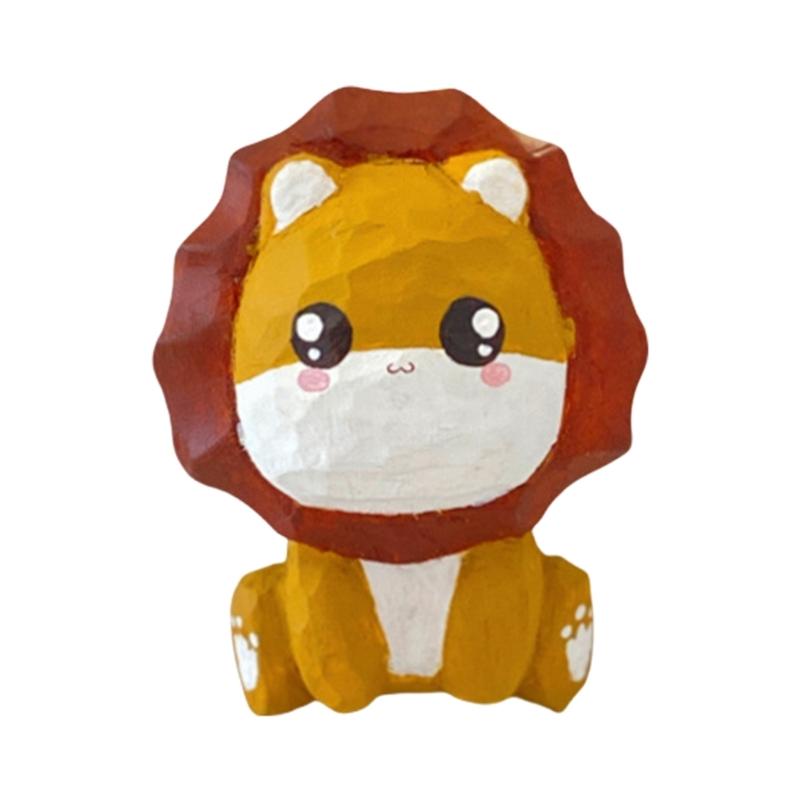 Handmade Wood Lion Sculpture, Friendly Tabletop Decoration for Living Space
Handmade Wood Lion Sculpture, Friendly Tabletop Decoration for Living Space