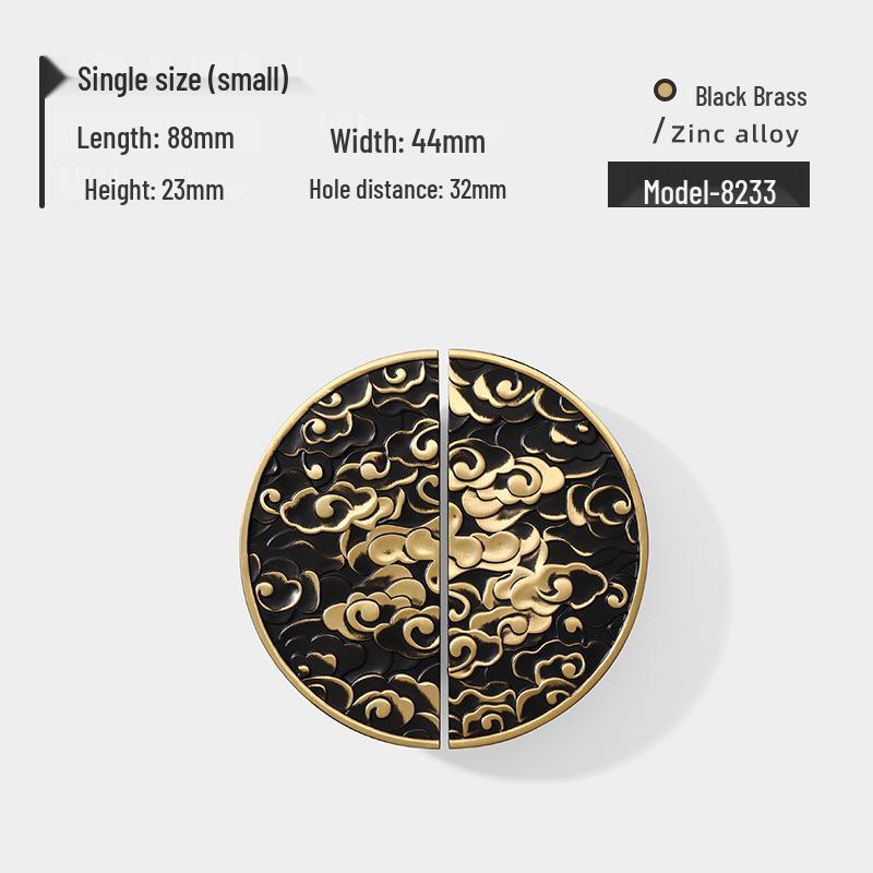 Chinese Style Gold Auspicious Cloud Half-Round Drawer Handles
Chinese Style Gold Auspicious Cloud Half-Round Drawer Handles