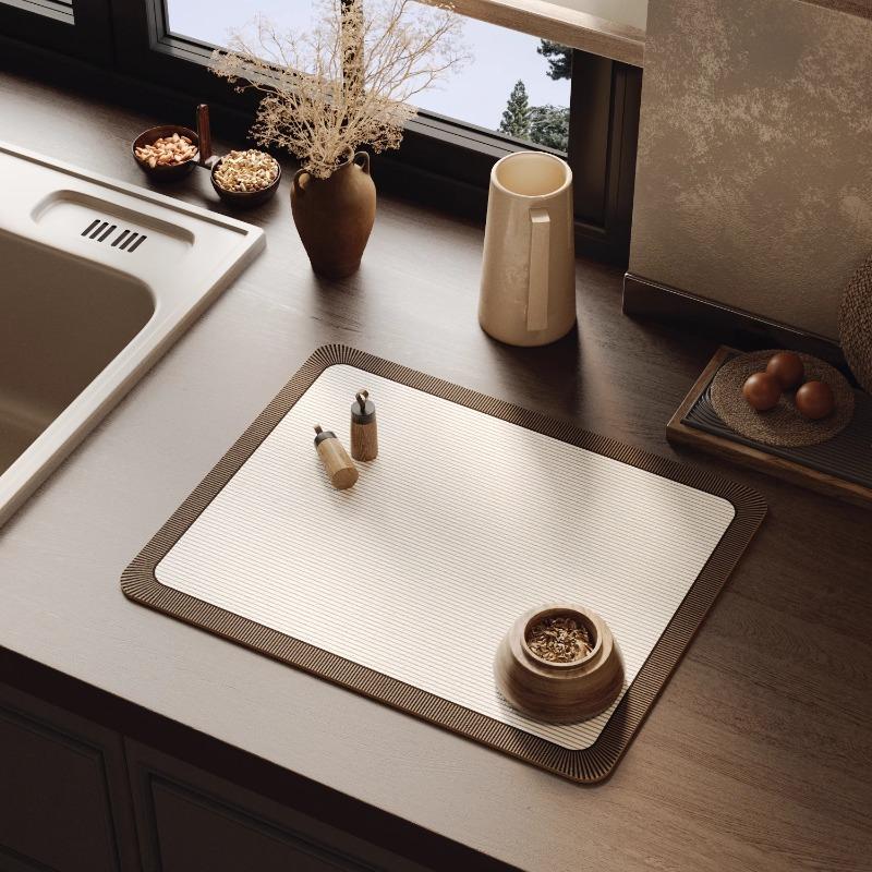 Minimalist Premium Kitchen Counter Drying Mat Solid Color Quick-Dry Absorbent Rubber Sink Bar Mat Non-Slip Table Mat (as the picture,20x30cm)
Minimalist Premium Kitchen Counter Drying Mat Solid Color Quick-Dry Absorbent Rubber Sink Bar Mat Non-Slip Table Mat (as the picture,20x30cm)