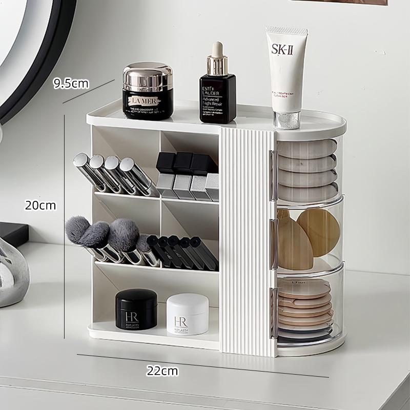 Slanted Multigrid Desktop Cosmetics Makeup Brush Storage Rack Organizer Storage Rack Rotating Drawer-style Dustproof Storage Box
Slanted Multigrid Desktop Cosmetics Makeup Brush Storage Rack Organizer Storage Rack Rotating Drawer-style Dustproof Storage Box