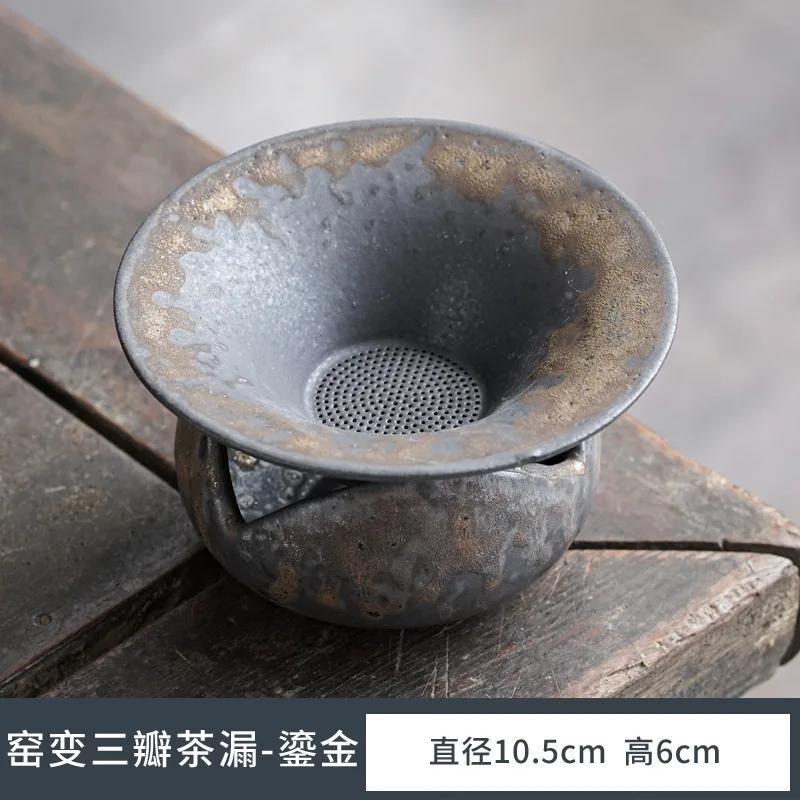 Kiln Baked Stoneware Gilding Tea Funnel Tea Strainer Group Creative Tea Strainer Japanese Vintage Teaware Accessories Tea Filter
Kiln Baked Stoneware Gilding Tea Funnel Tea Strainer Group Creative Tea Strainer Japanese Vintage Teaware Accessories Tea Filter