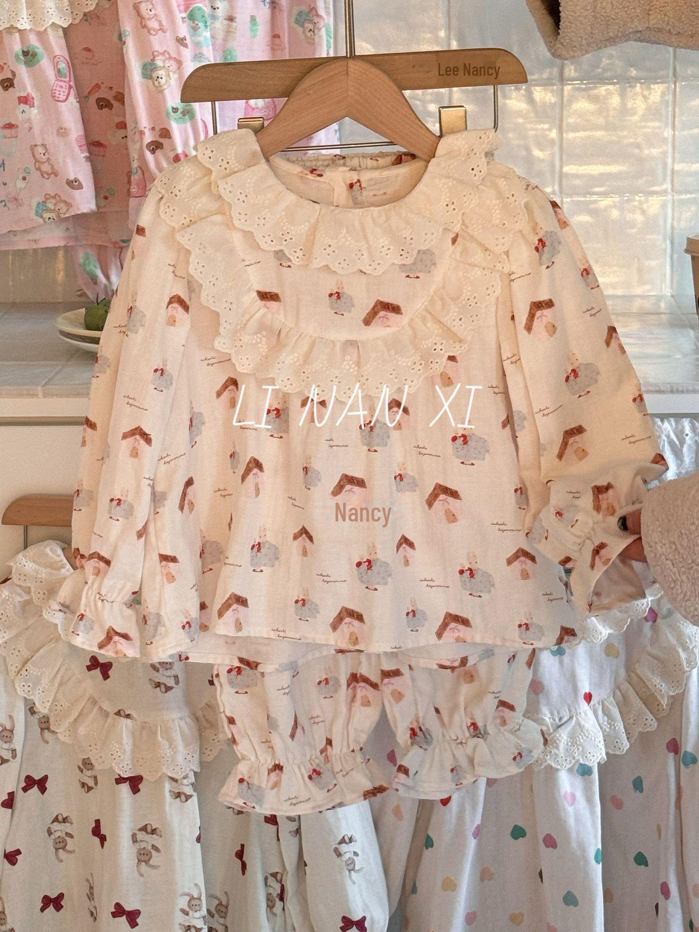 Весна 2025 Пижамный комплект для малышей принцессы: Свободная детская пижама с длинными рукавами 100cm
Весна 2025 Пижамный комплект для малышей принцессы: Свободная детская пижама с длинными рукавами 100cm