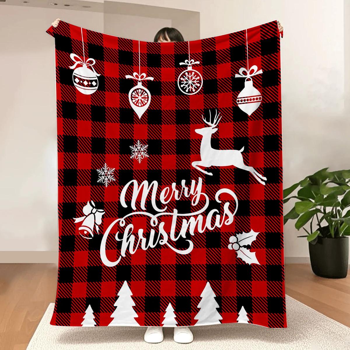Red Plaid Christmas Blanket for Couch Sofa Bed Soft Cozy Lightweight Fuzzy Plush Fleece Blankets and Throws Xmas Winter Blanket 75x100cm (30x40inch)
Red Plaid Christmas Blanket for Couch Sofa Bed Soft Cozy Lightweight Fuzzy Plush Fleece Blankets and Throws Xmas Winter Blanket 75x100cm (30x40inch)
