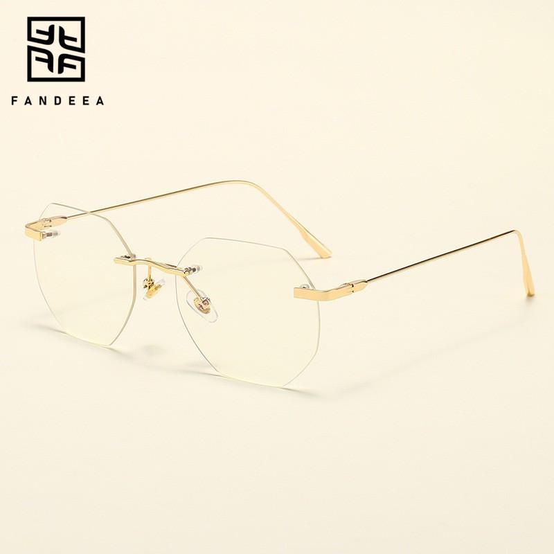 Xiaohongshu Retro Rimless Metal Eyeglass Frames - Anti-Blue Light, Ultralight, Prescription or Plano Lenses
Xiaohongshu Retro Rimless Metal Eyeglass Frames - Anti-Blue Light, Ultralight, Prescription or Plano Lenses