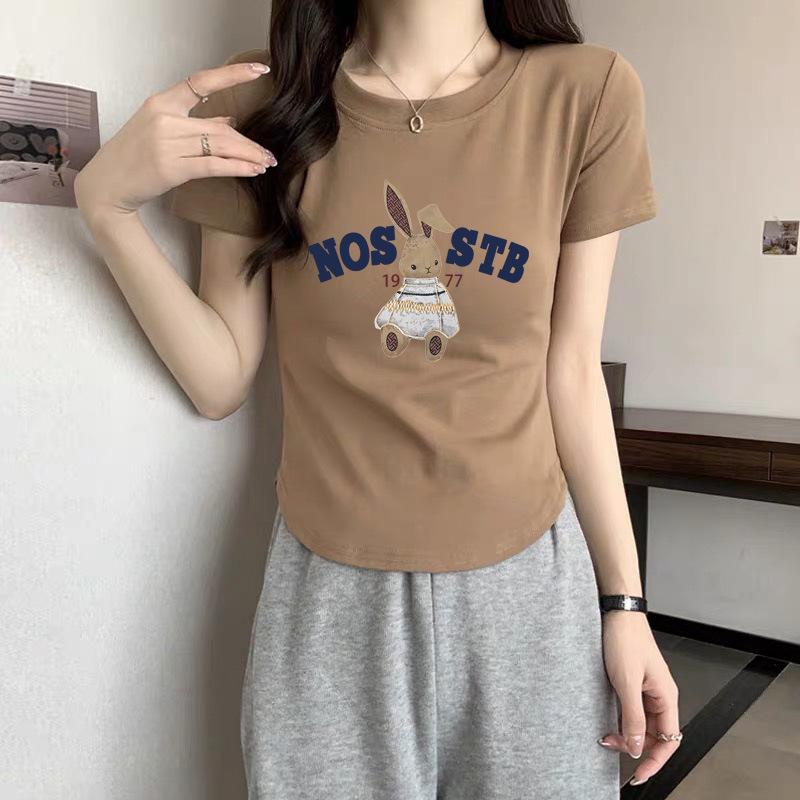 White 2025 new shoulder pure cotton short-sleeved t-shirt women s ns foreign style casual fashion versatile top summer XXL
White 2025 new shoulder pure cotton short-sleeved t-shirt women s ns foreign style casual fashion versatile top summer XXL