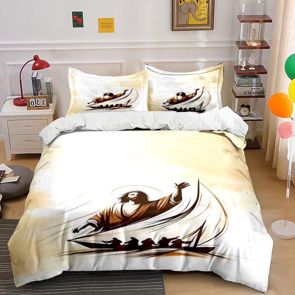 Jesus with fishing boat. Bedding sets Duvet cover sets Duvet covers Pillowcases(1 * Duvet Cover 2 * Pillowcases without duvet insert) 135x200cm
Jesus with fishing boat. Bedding sets Duvet cover sets Duvet covers Pillowcases(1 * Duvet Cover 2 * Pillowcases without duvet insert) 135x200cm