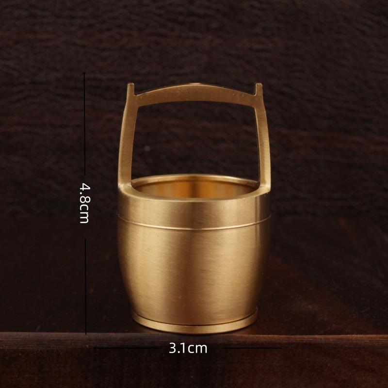 Brass Gold Bucket Ornament: Creative Handicraft for Wealth and Treasure
Brass Gold Bucket Ornament: Creative Handicraft for Wealth and Treasure