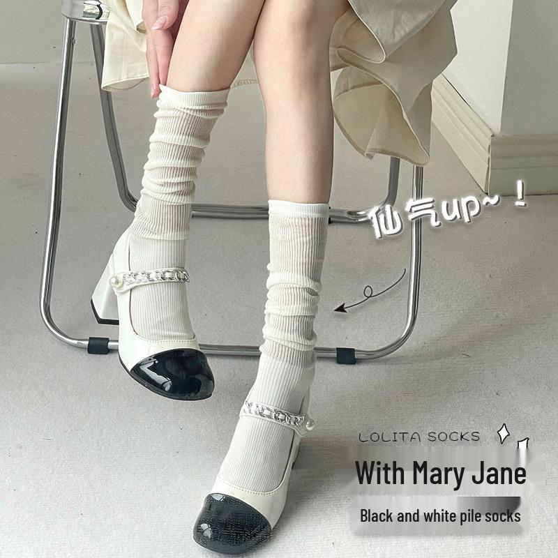 Trendy Japanese Slimming Vertical Stripe Calf Socks: Versatile, Stylish & See-Through Women s Scrunched Socks One Size
Trendy Japanese Slimming Vertical Stripe Calf Socks: Versatile, Stylish & See-Through Women s Scrunched Socks One Size