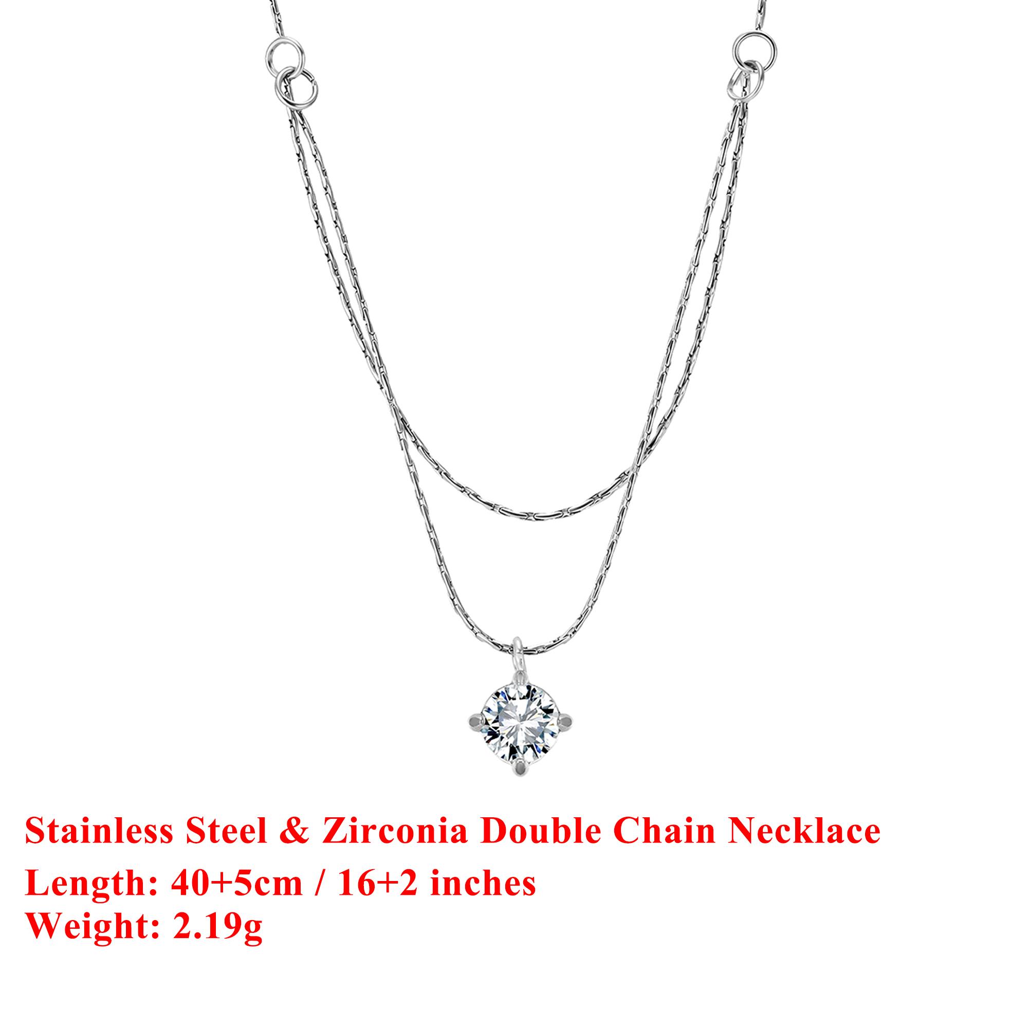 EFFIE QUEEN Stainless Steel 18k Gold Oval Cut Zirconia Pendant Necklace Simple Jewelry for Women Banquet Birthdays Gift STKN12 срібний
EFFIE QUEEN Stainless Steel 18k Gold Oval Cut Zirconia Pendant Necklace Simple Jewelry for Women Banquet Birthdays Gift STKN12 срібний