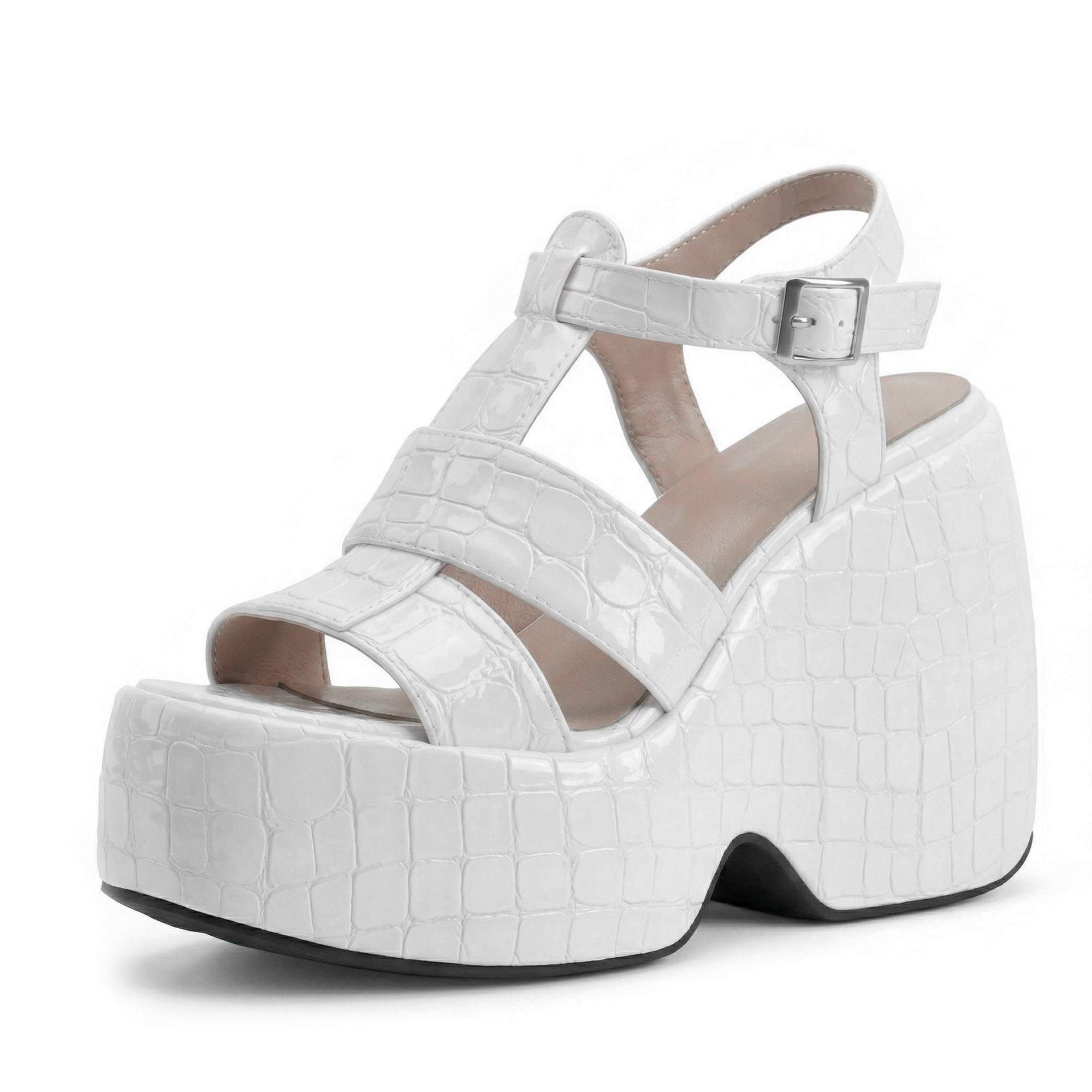 Krazing Pot Polyurethane Mules Summer Size 43 Size 42 Women Platform Women Round Toe buckle straps Street Wear Waterproof Sandals 43
Krazing Pot Polyurethane Mules Summer Size 43 Size 42 Women Platform Women Round Toe buckle straps Street Wear Waterproof Sandals 43