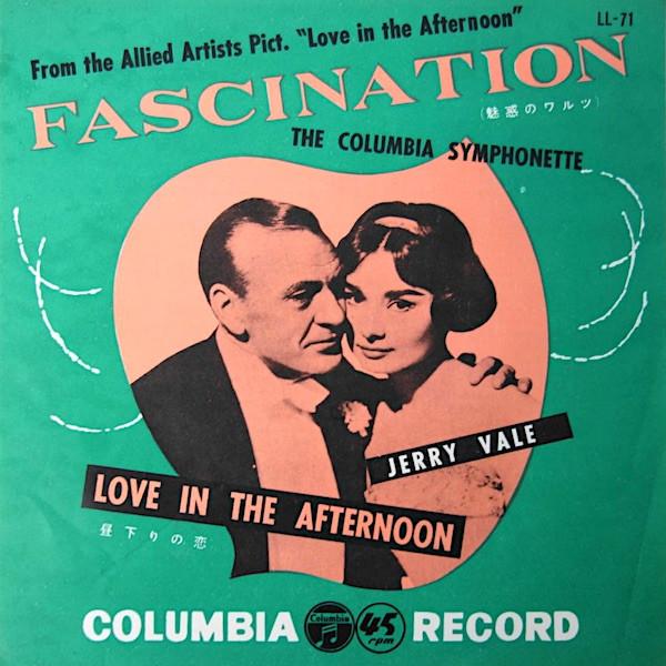 7-дюймовая пластинка JERRY VALE - Fascination / Love In The Afternoon LL71 COLUMBIA 1957 Япония Саундтреки и мюзиклы
7-дюймовая пластинка JERRY VALE - Fascination / Love In The Afternoon LL71 COLUMBIA 1957 Япония Саундтреки и мюзиклы