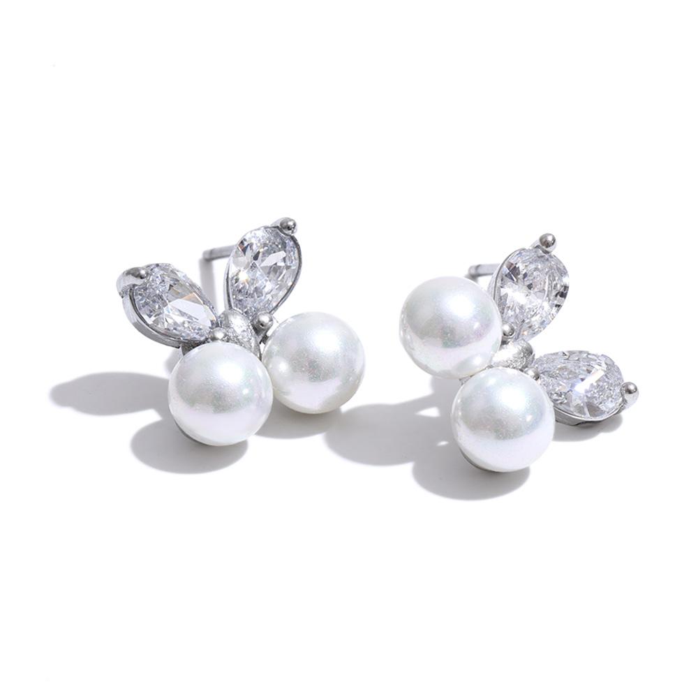 Yhpup Stainless Steel Bling Zirconia Pearls Butterfly Small Stud Earrings for Women Daily Stylish 2026 Dainty Fresh Jewelry
Yhpup Stainless Steel Bling Zirconia Pearls Butterfly Small Stud Earrings for Women Daily Stylish 2026 Dainty Fresh Jewelry