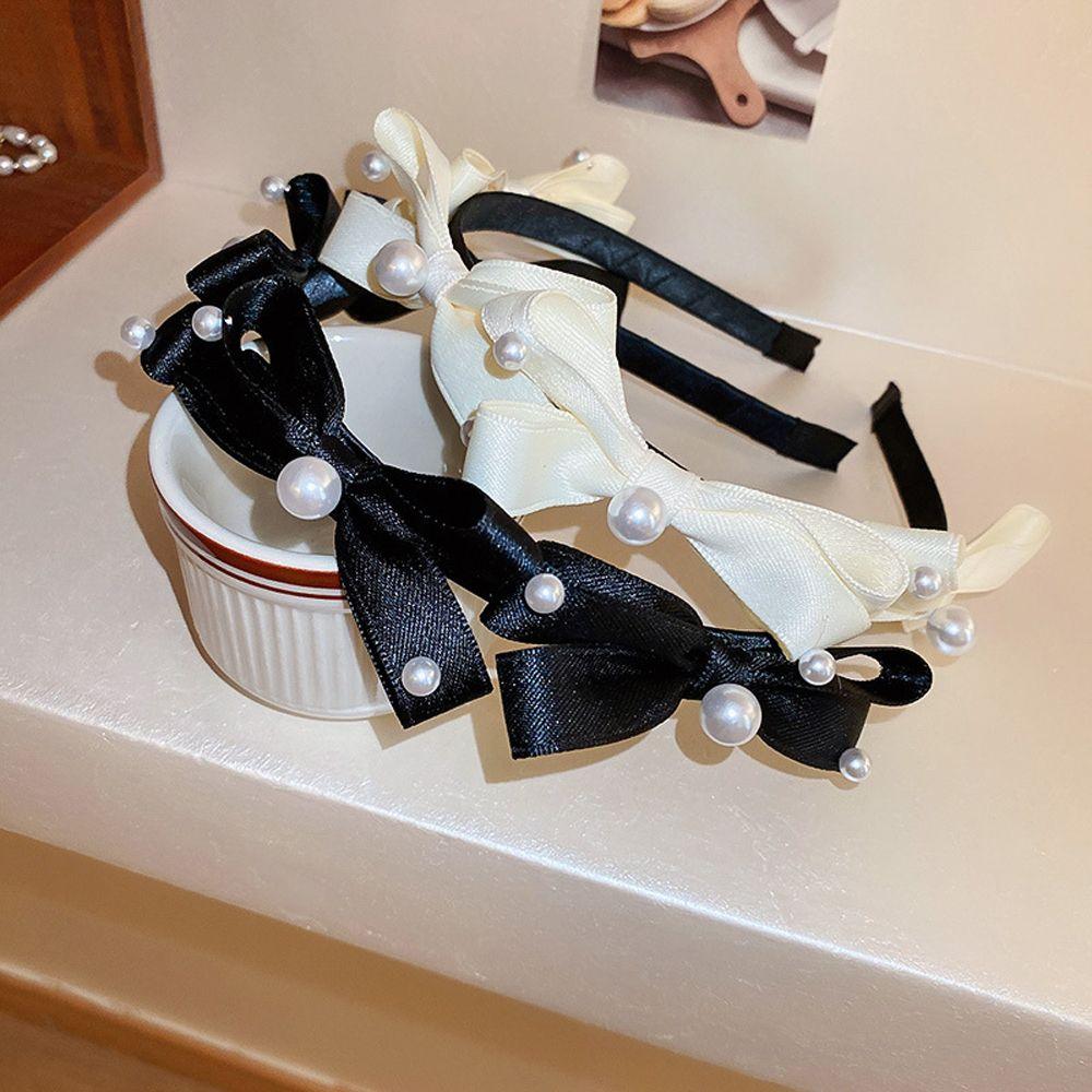 Hairbands Temperament French Non Slip Pearl Bowknot Headband Women Hair Hoop Korean Head Wrap
Hairbands Temperament French Non Slip Pearl Bowknot Headband Women Hair Hoop Korean Head Wrap