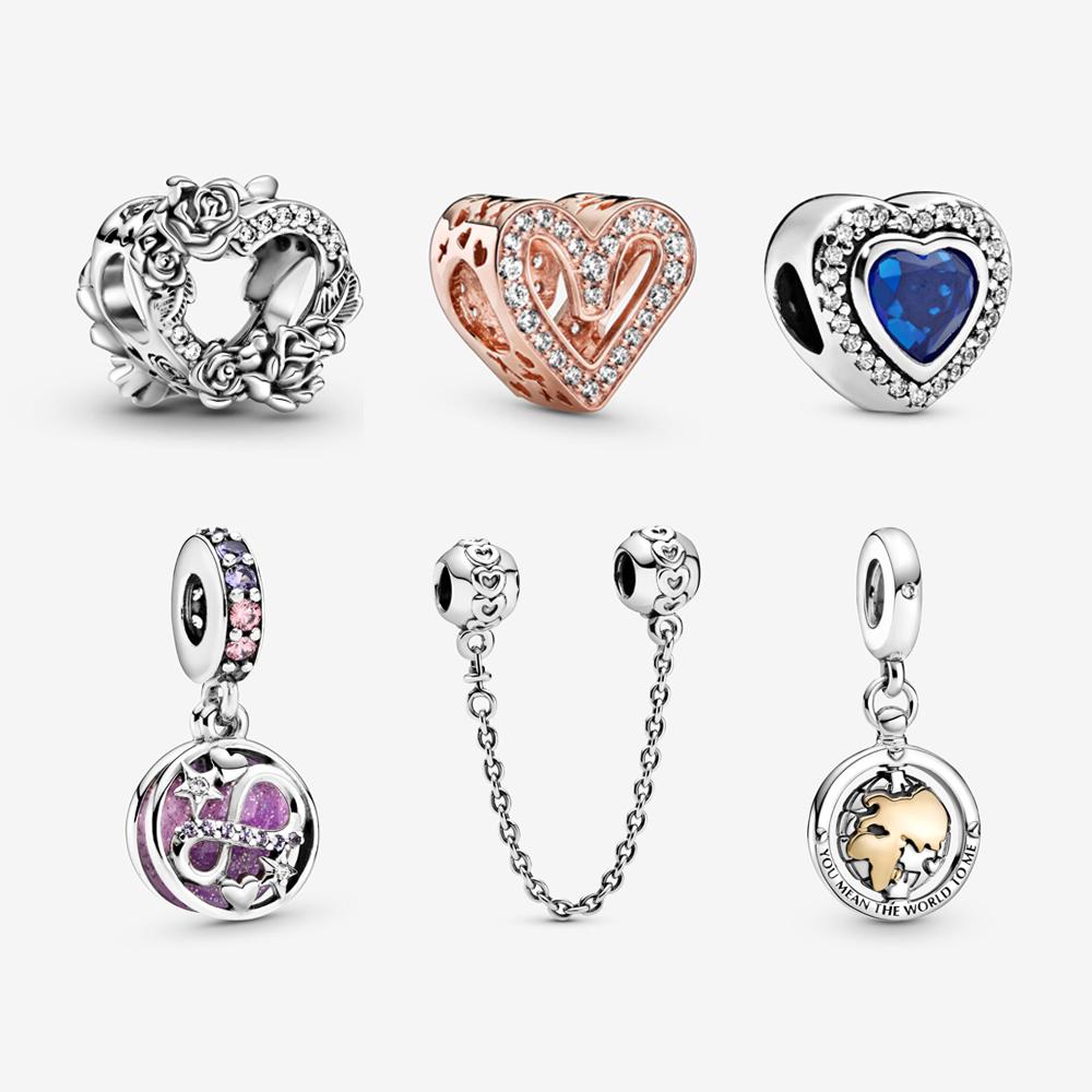 Original 925 Sterling Silver Charms Beads Love Heart Charm Rose Gold Fit Fashion Bracelets Necklaces Diy Jewelry For Women
Original 925 Sterling Silver Charms Beads Love Heart Charm Rose Gold Fit Fashion Bracelets Necklaces Diy Jewelry For Women
