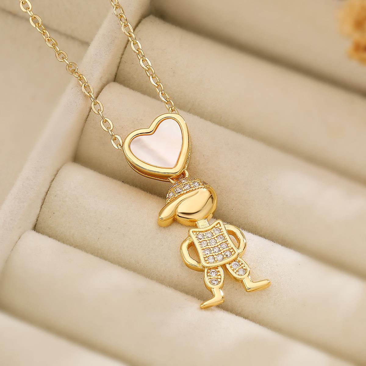 Simple Trendy Cute Boys and Girls Necklace for Women Light Luxury Stainless Steel Pendant Jewelry Birthday Gift
Simple Trendy Cute Boys and Girls Necklace for Women Light Luxury Stainless Steel Pendant Jewelry Birthday Gift