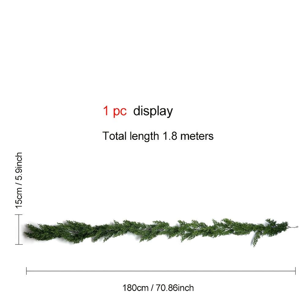 1 Pc 70 Inch Extra Long Christmas Home Pine Fir Vine Wreath Plant Table Ornament for Thanksgiving New Year Party Decoration
1 Pc 70 Inch Extra Long Christmas Home Pine Fir Vine Wreath Plant Table Ornament for Thanksgiving New Year Party Decoration