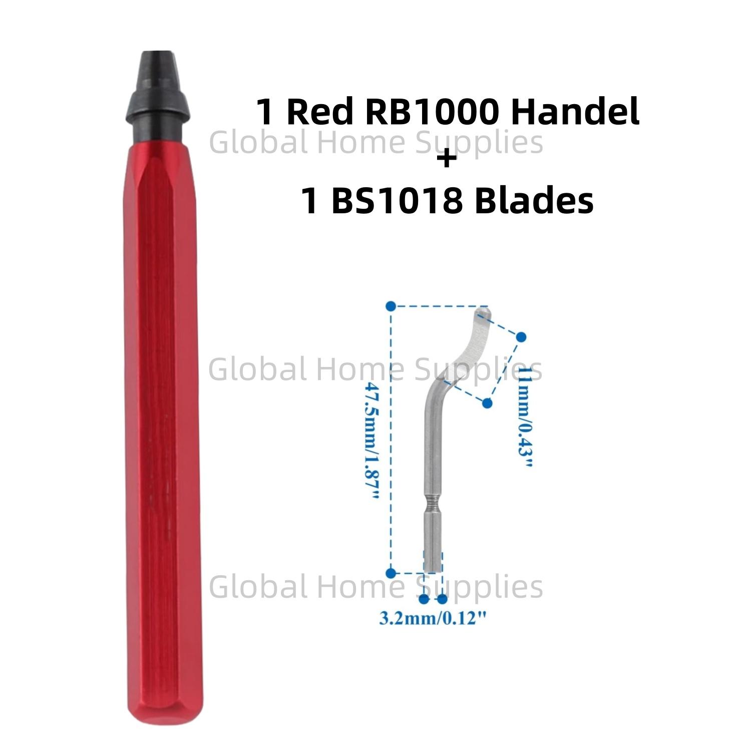 Deburring Tool Kit RB1000 Handle with BS1018 Blades Burring Blade Burring Pen For Pipe Copper Burrs Removal Trimming Tool
Deburring Tool Kit RB1000 Handle with BS1018 Blades Burring Blade Burring Pen For Pipe Copper Burrs Removal Trimming Tool