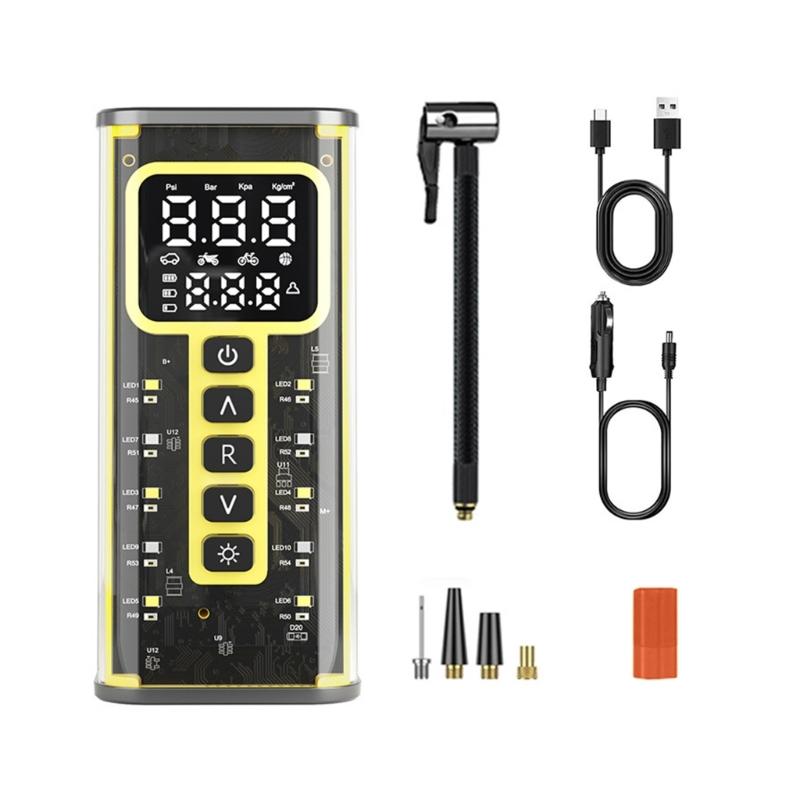 Fast Cordless Car Tire Pump Easy Carry Air Compressor with Intelligent Pressure Sensor ABS Metal Designs for Travel Use 1
Fast Cordless Car Tire Pump Easy Carry Air Compressor with Intelligent Pressure Sensor ABS Metal Designs for Travel Use 1