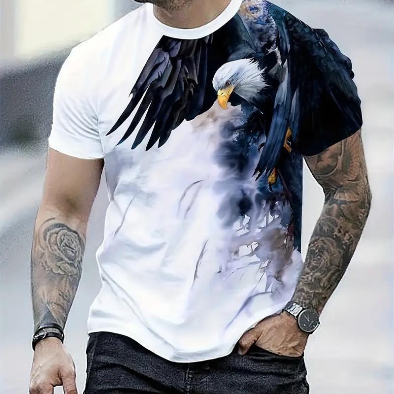 New Summer Men s Fashion T-shirt Personality Eagle Printed Men s T-shirt Top 8XL синій
New Summer Men s Fashion T-shirt Personality Eagle Printed Men s T-shirt Top 8XL синій